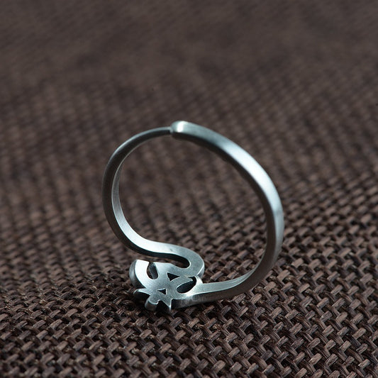 Serene Om 925 Ring