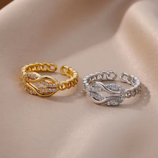 Golden Twist Ring