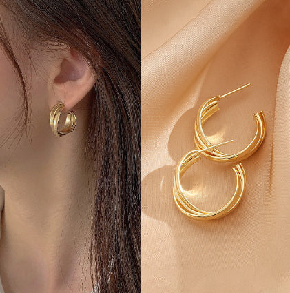 Sculpted Geometry Earrings