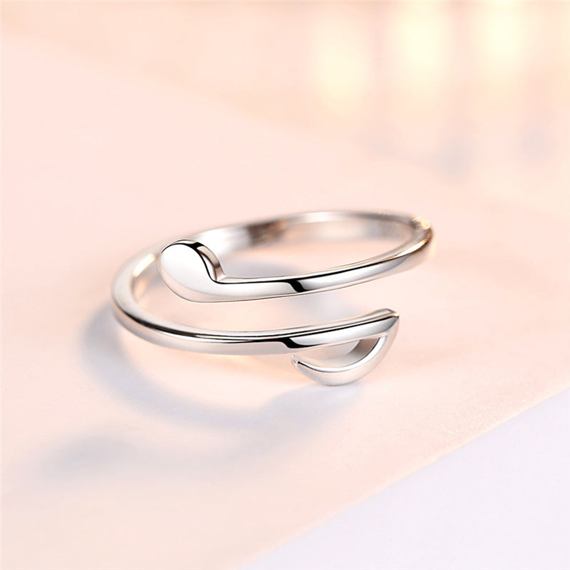 Luxury Jewelry Adjustable Music Rings