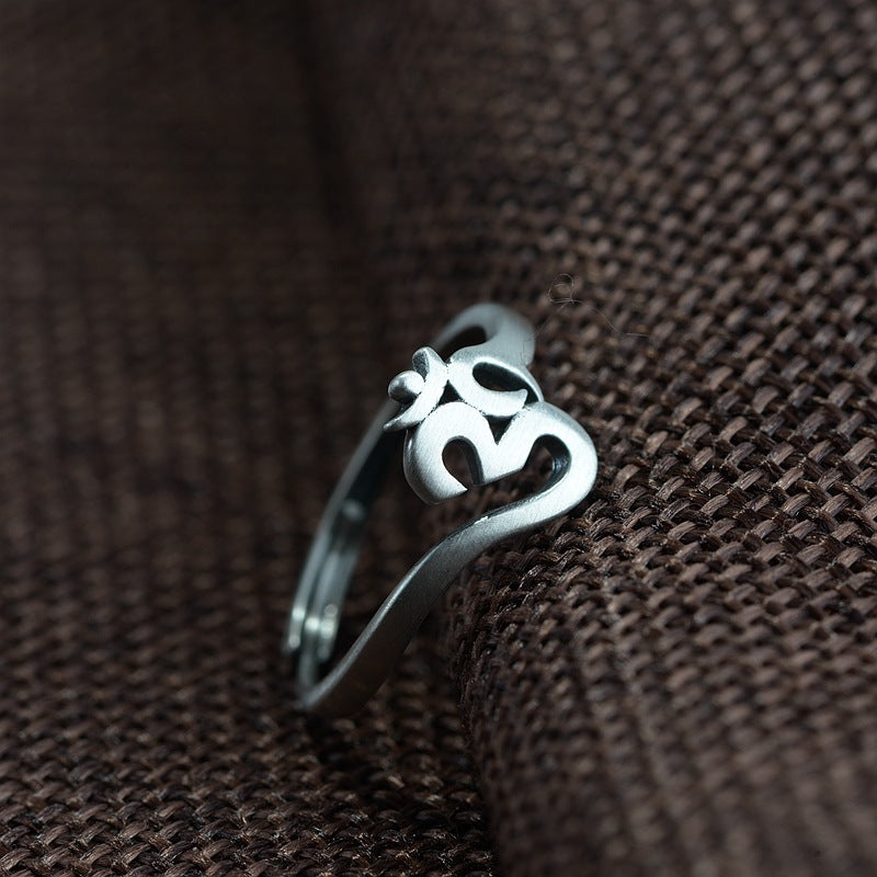 Serene Om 925 Ring