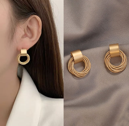 Sculpted Geometry Earrings
