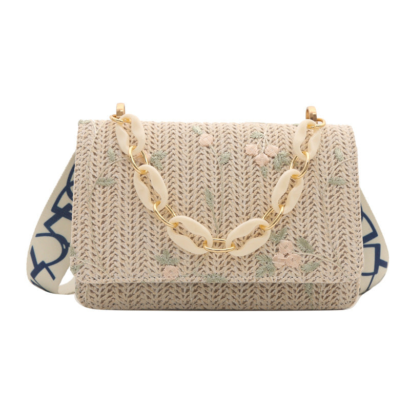 Floral Accented Day-to-Night Purse